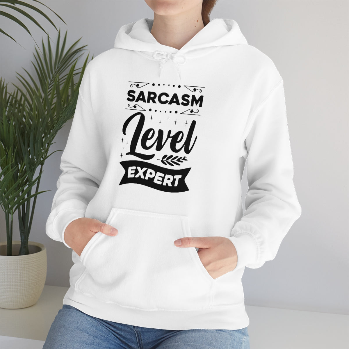 Sarcasm Level Expert Unisex Heavy Blend™ Hooded Sweatshirt