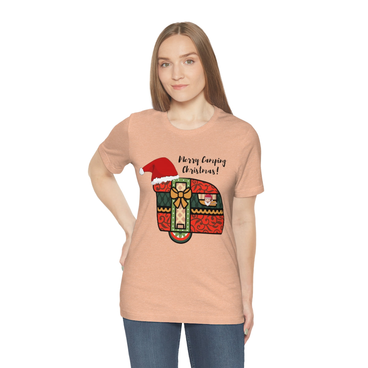 Merry Camping Christmas Unisex Jersey Short Sleeve Tee