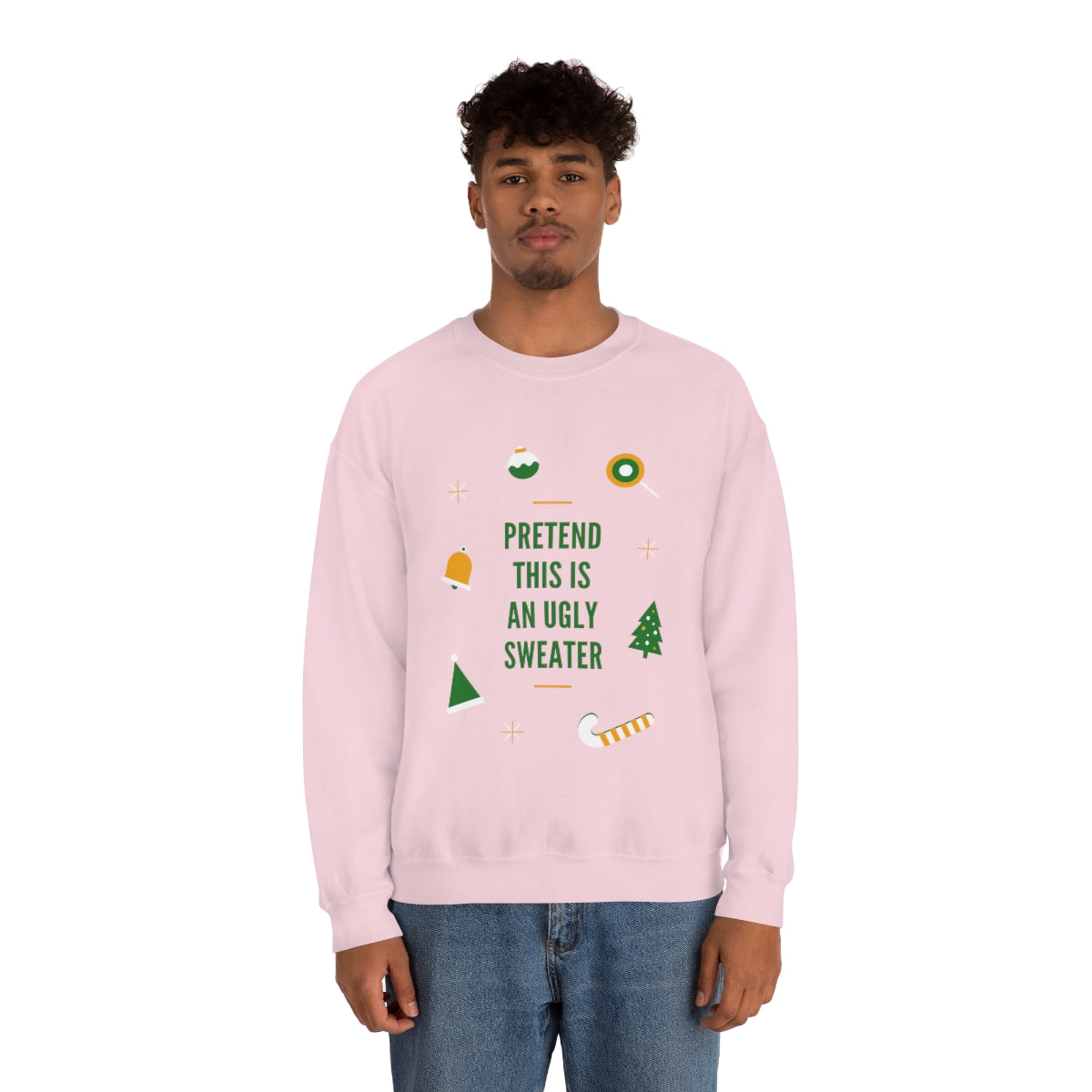 Pretend This is An Ugly Sweater Unisex Heavy Blend™ Crewneck Sweatshirt