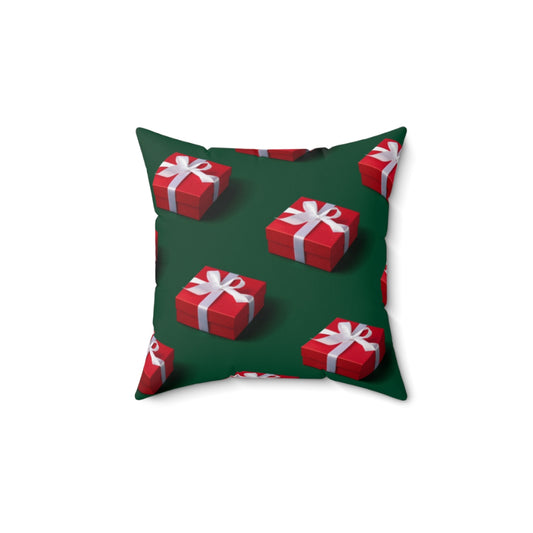Christmas Gift Christmas Spun Polyester Square Pillow