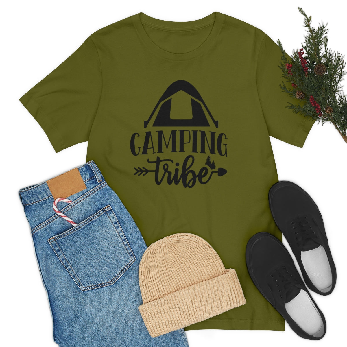 Camping Tribe Unisex Jersey Short Sleeve Tee