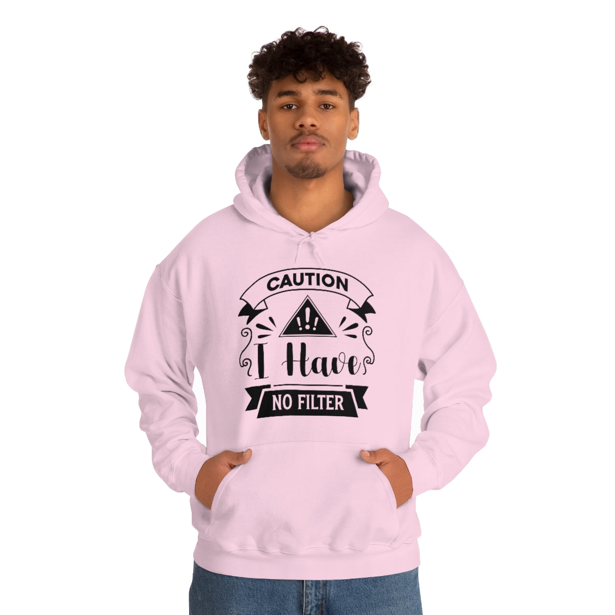 Caution I Have No Filter Unisex Heavy Blend™ Hooded Sweatshirt