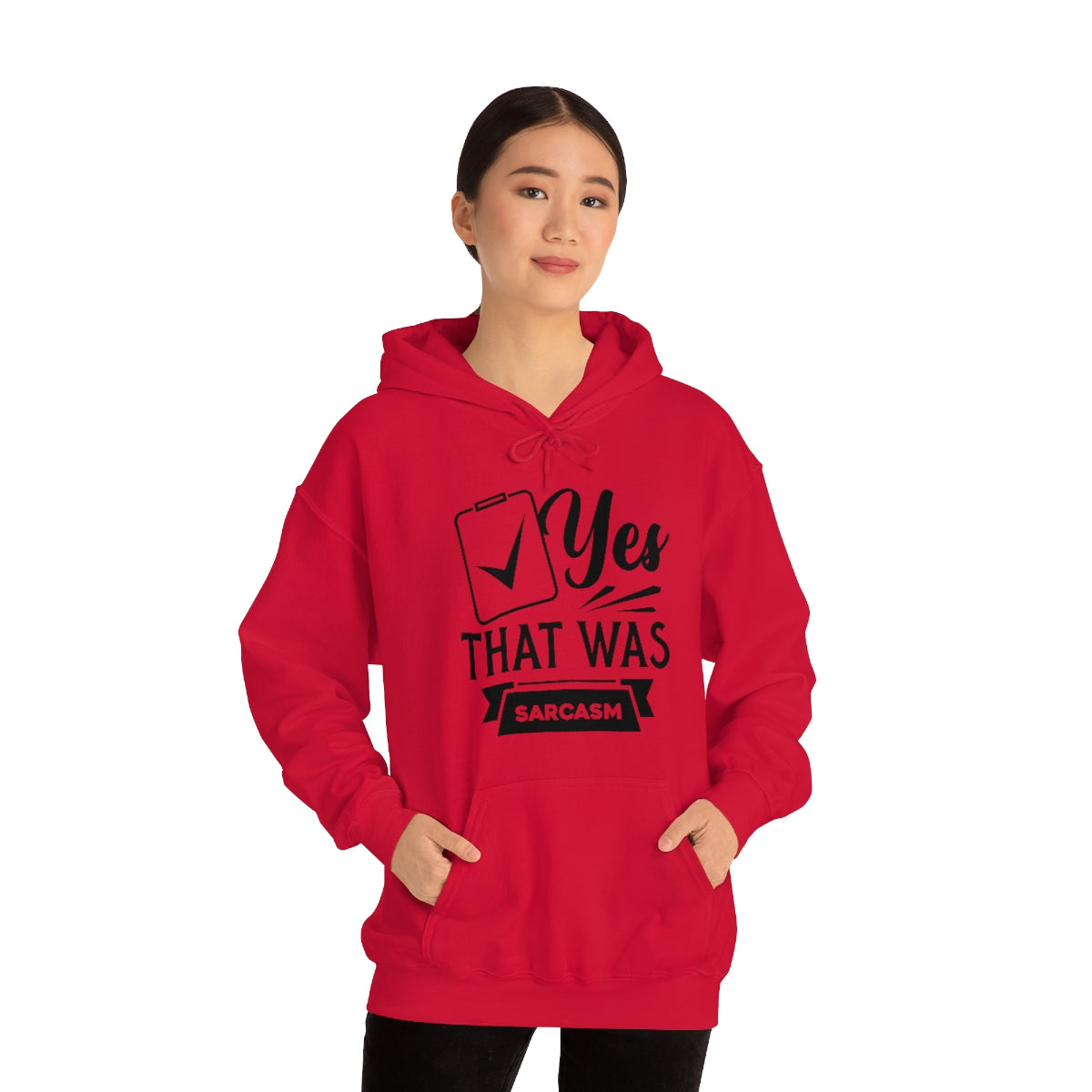 Yes That Was Sarcasm Unisex Heavy Blend™ Hooded Sweatshirt