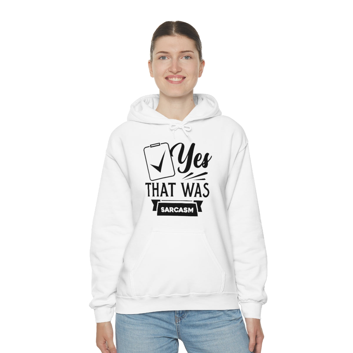 Yes That Was Sarcasm Unisex Heavy Blend™ Hooded Sweatshirt