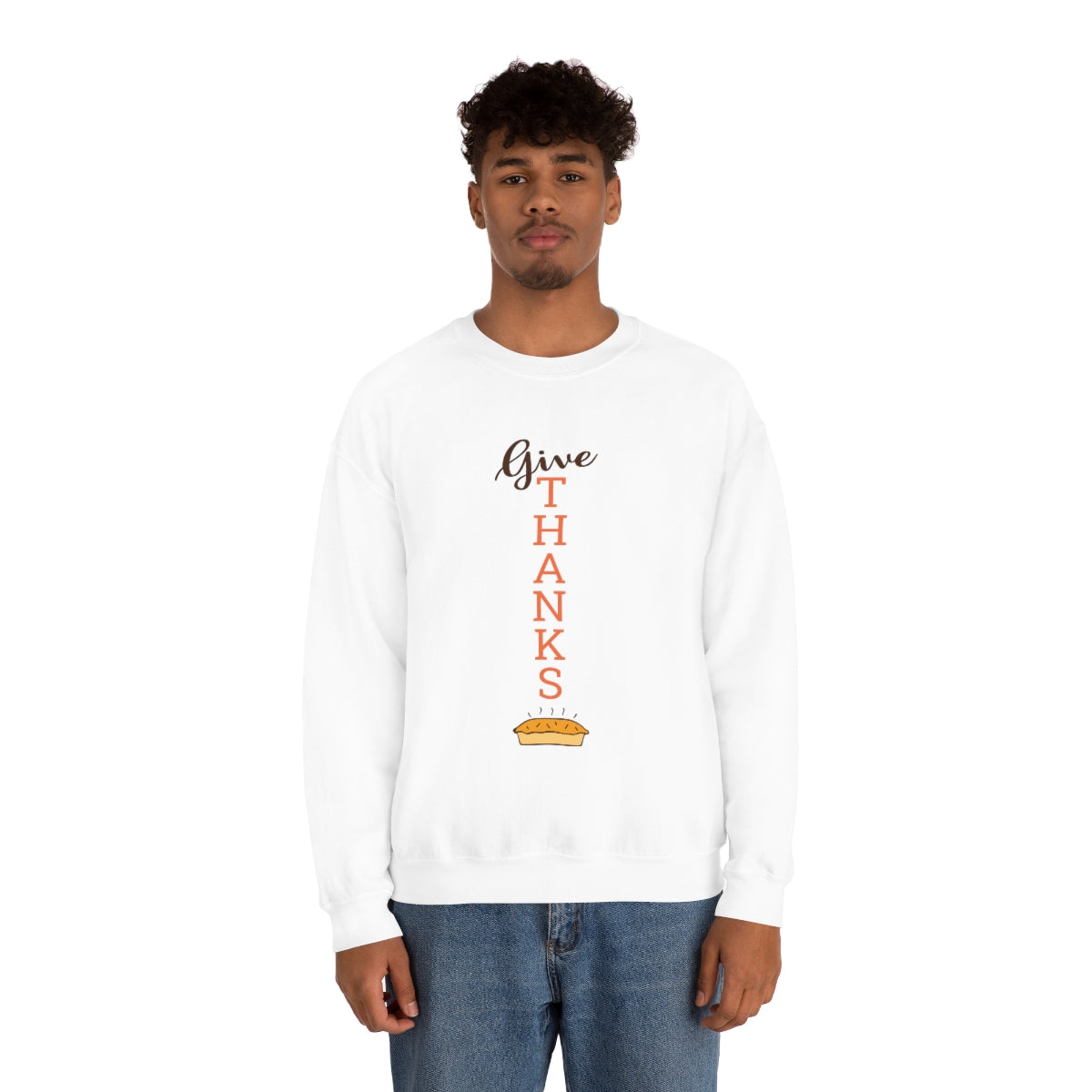 Give Thanks Unisex Heavy Blend™ Crewneck Sweatshirt