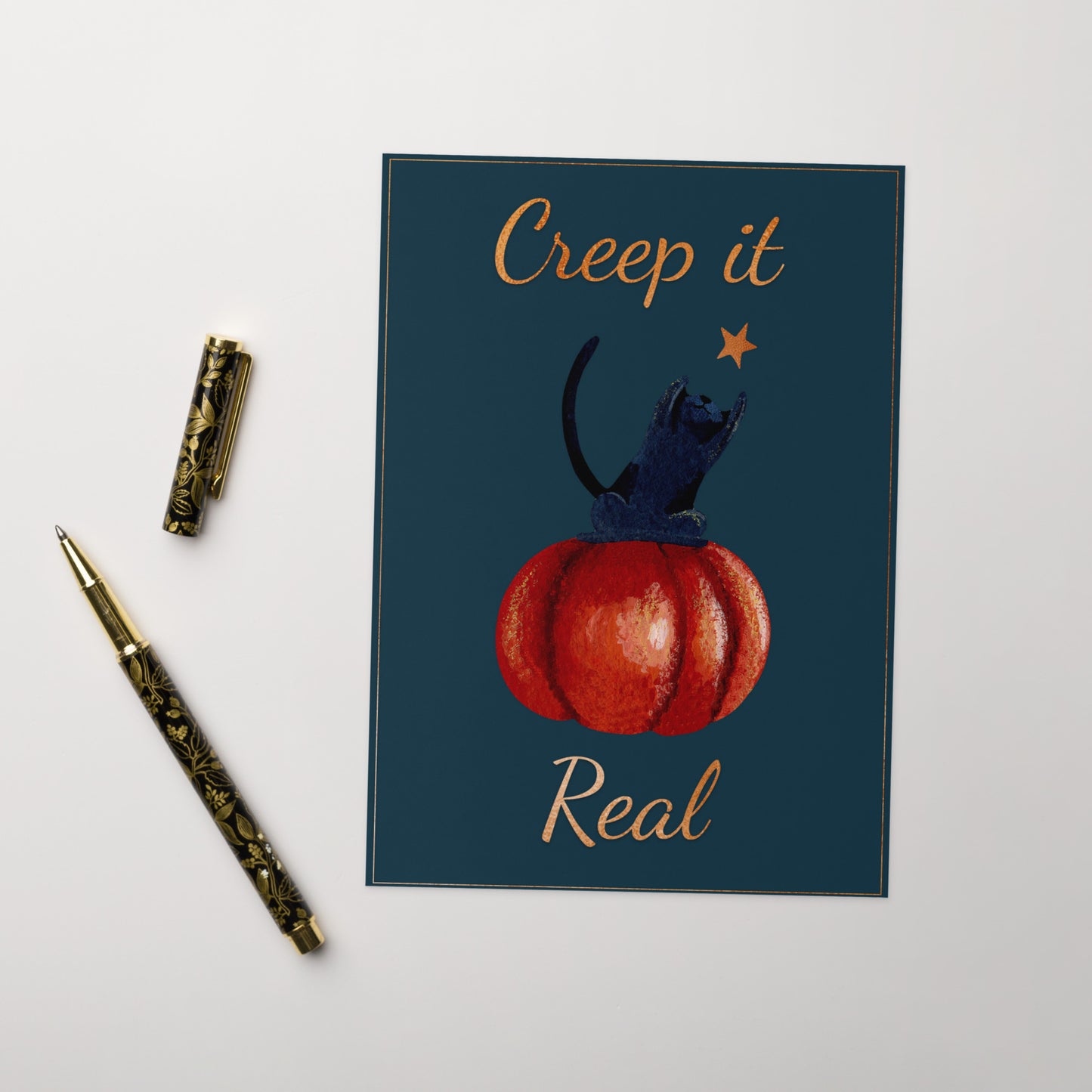 Creep It Real Greeting card