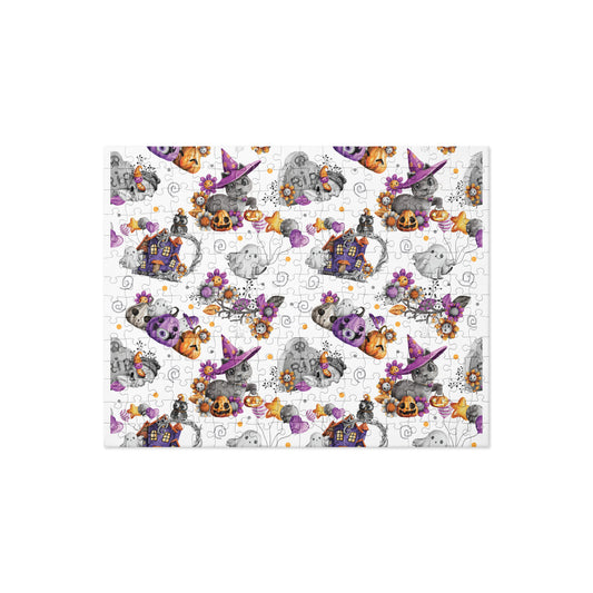 Halloween Witches Cat with Hat Jigsaw puzzle