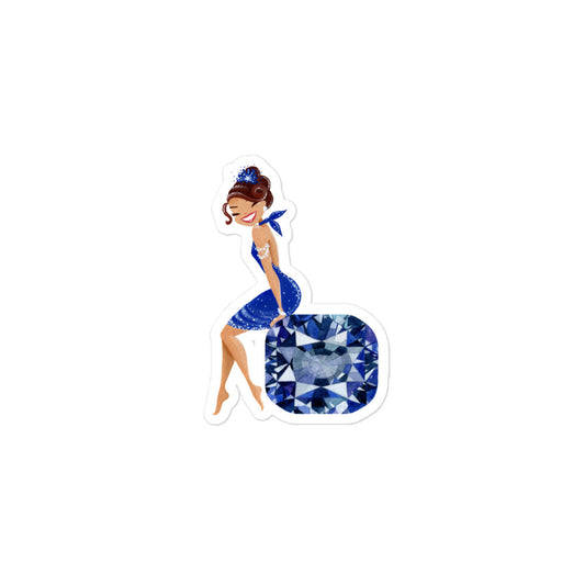 December Birthstone Tanzanite Bubble-free stickers