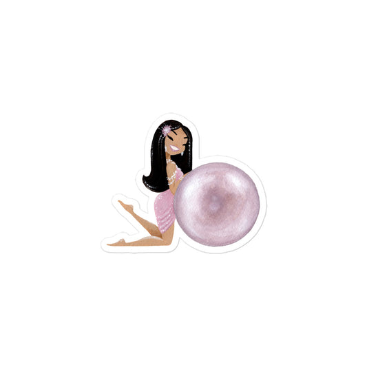 June Birthstone Pearl Bubble-free stickers