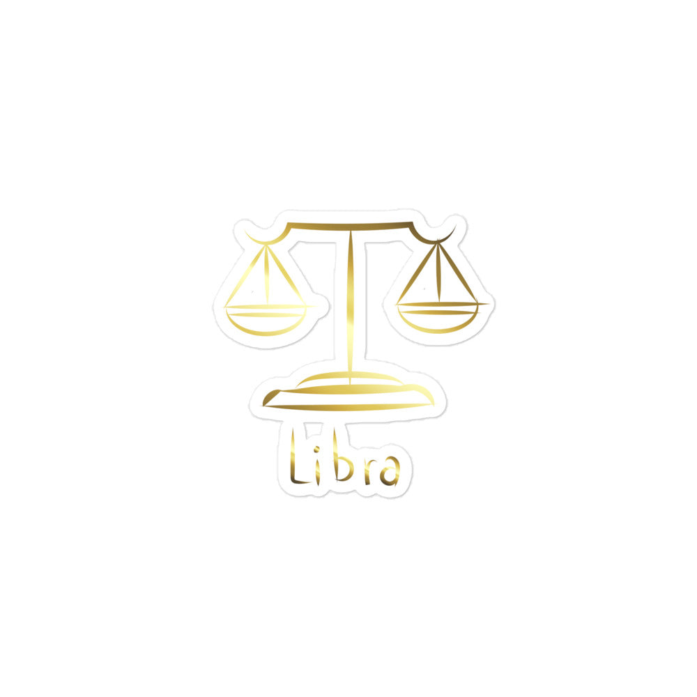 Libra Zodiac Sign Bubble-free stickers