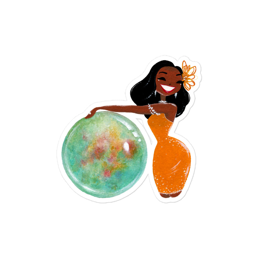 October Birthstone Opal Bubble-free stickers