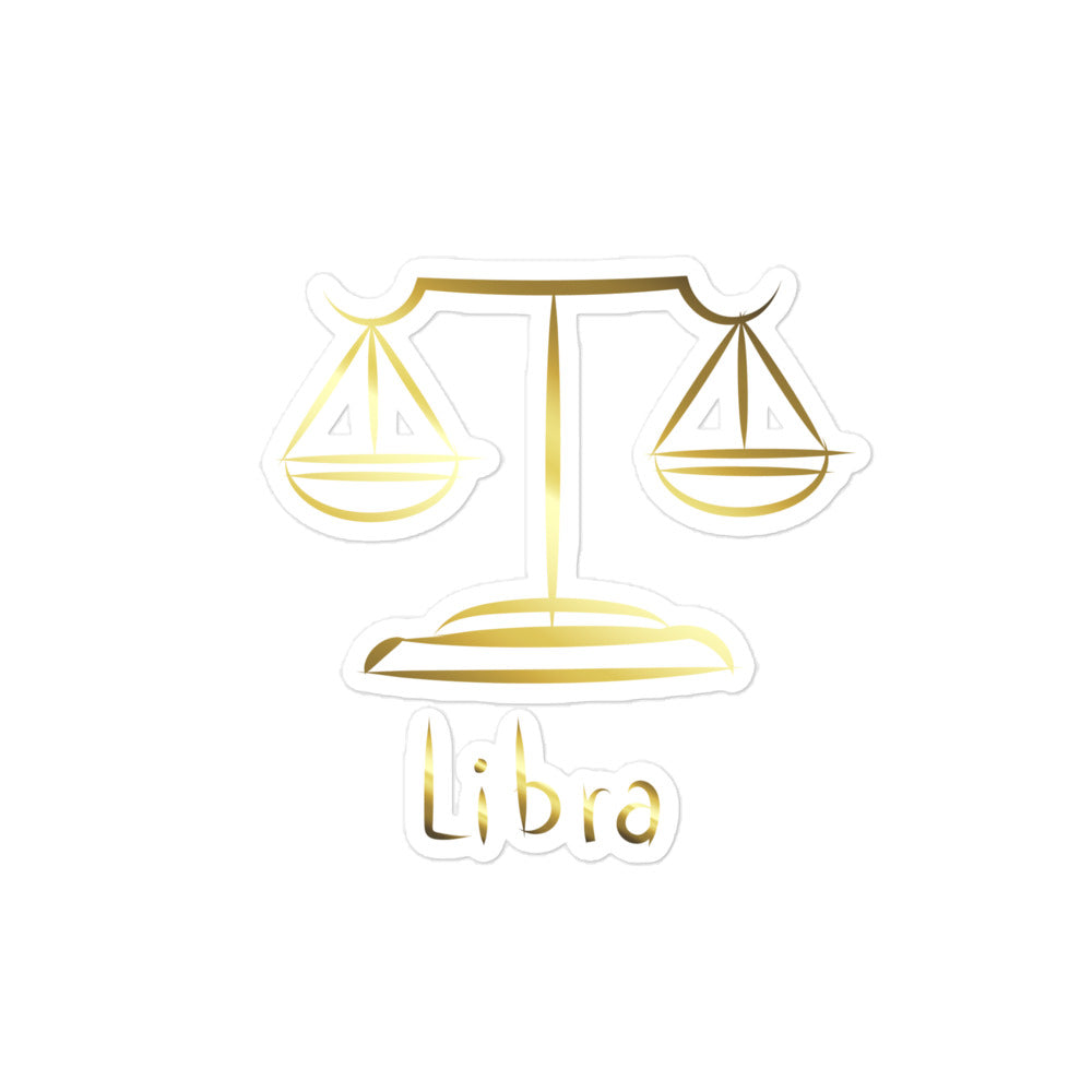 Libra Zodiac Sign Bubble-free stickers