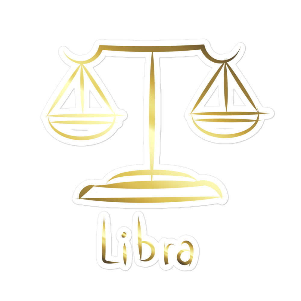 Libra Zodiac Sign Bubble-free stickers