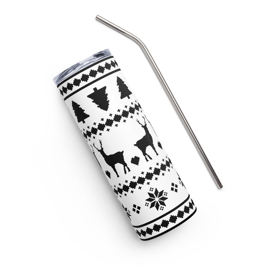 Nordic Print Christmas Stainless steel tumbler