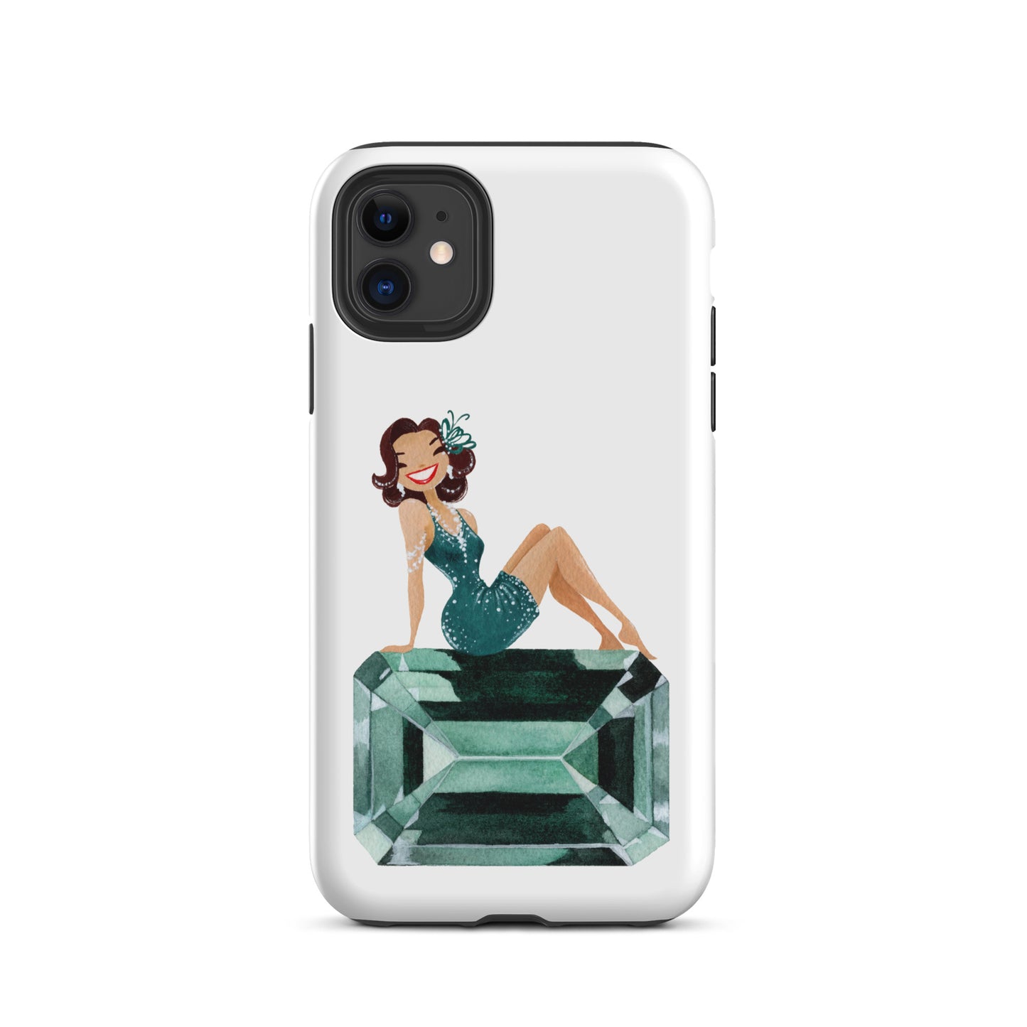 May Birthstone Emerald Tough iPhone case (iPhone 11 - iPhone 14 Pro Max)