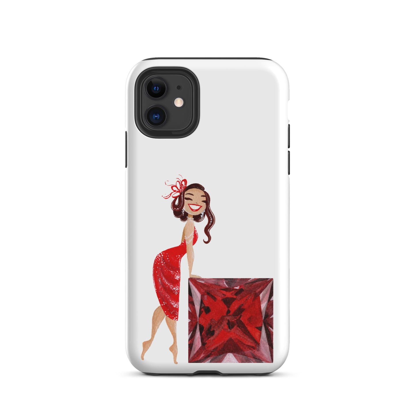 July Birthstone Ruby Tough iPhone case (iPhone 11 - iPhone 14 Pro Max)