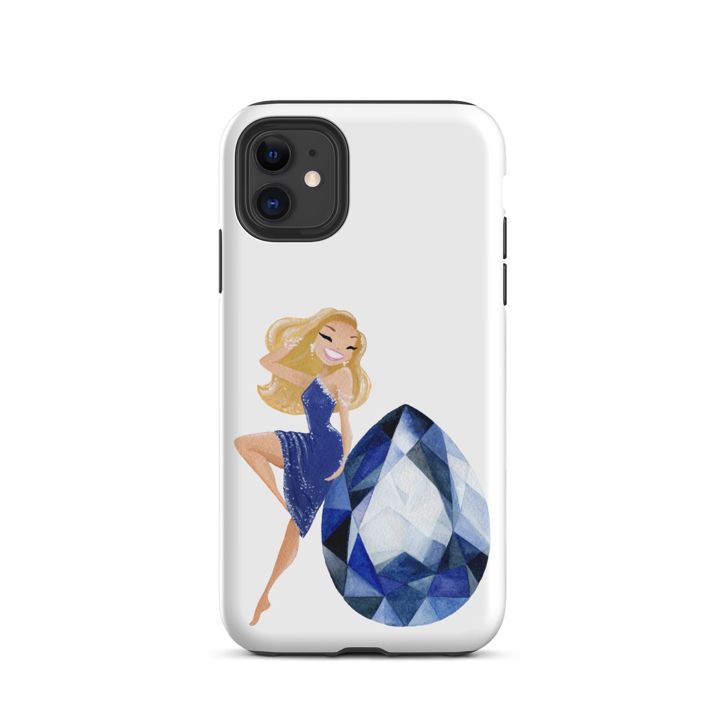 September Birthstone Sapphire Tough iPhone case (iPhone 11 - iPhone 14 Pro Max)