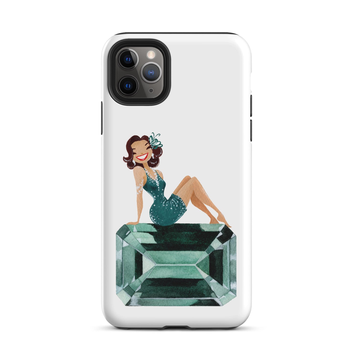 May Birthstone Emerald Tough iPhone case (iPhone 11 - iPhone 14 Pro Max)