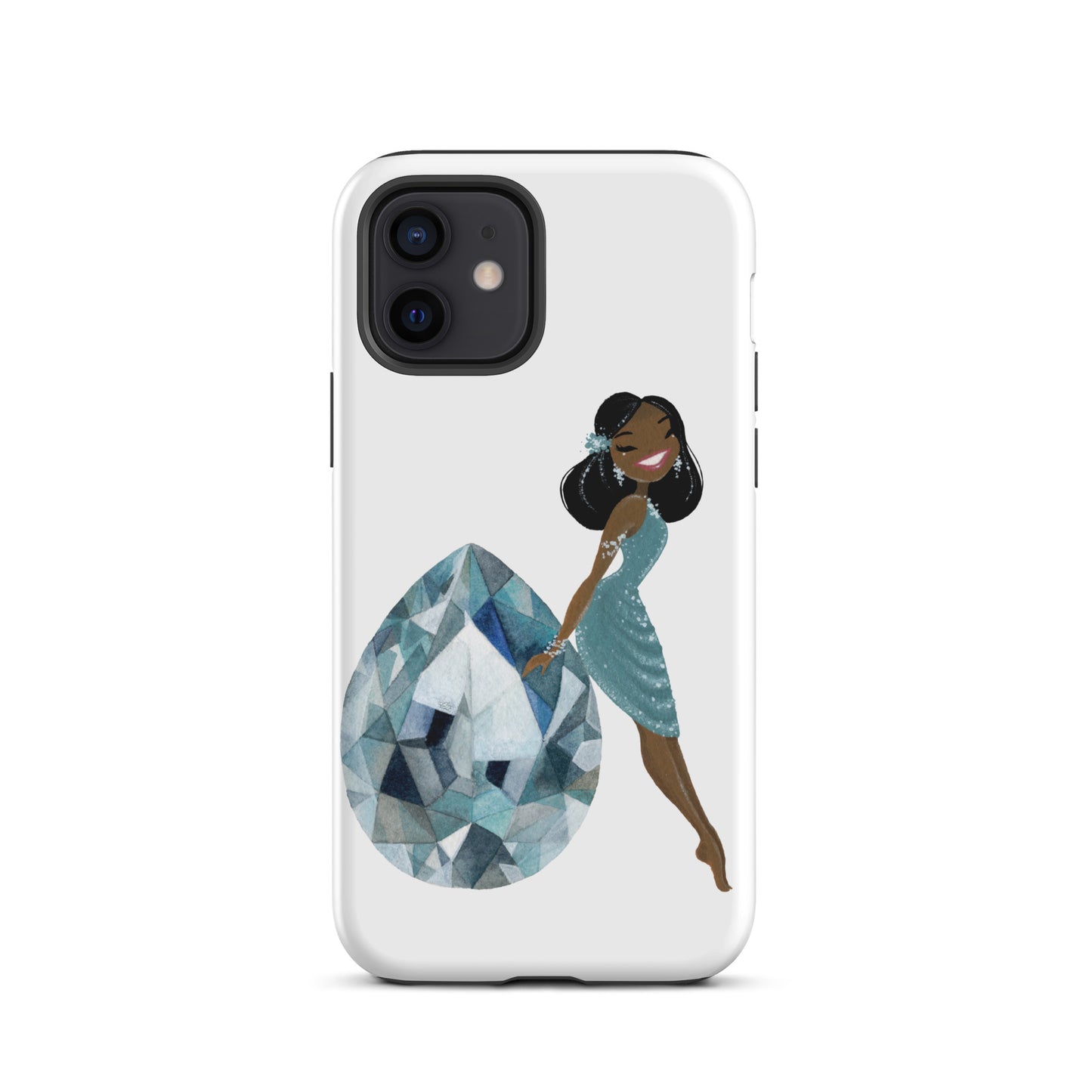 March Birthstone Aquamarine Tough iPhone case (iPhone 11 - iPhone 14 Pro Max)