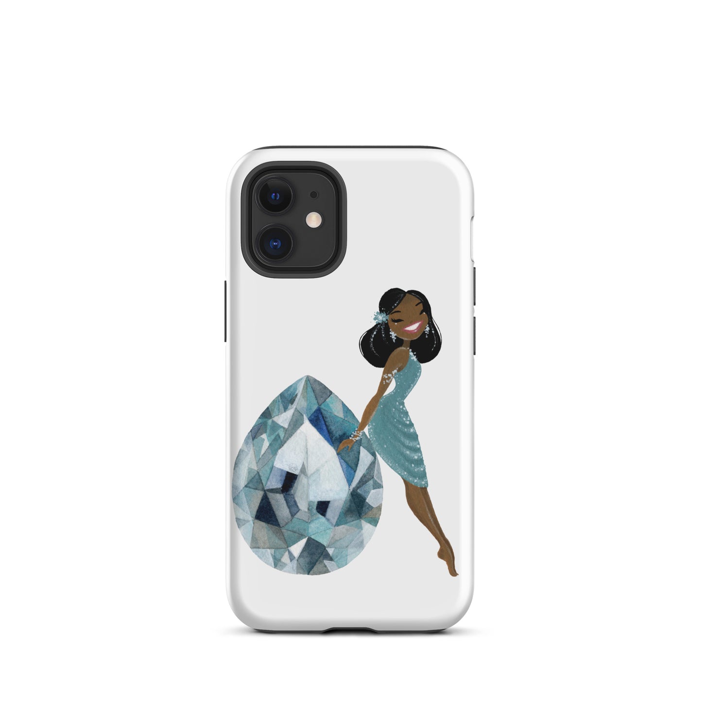 March Birthstone Aquamarine Tough iPhone case (iPhone 11 - iPhone 14 Pro Max)