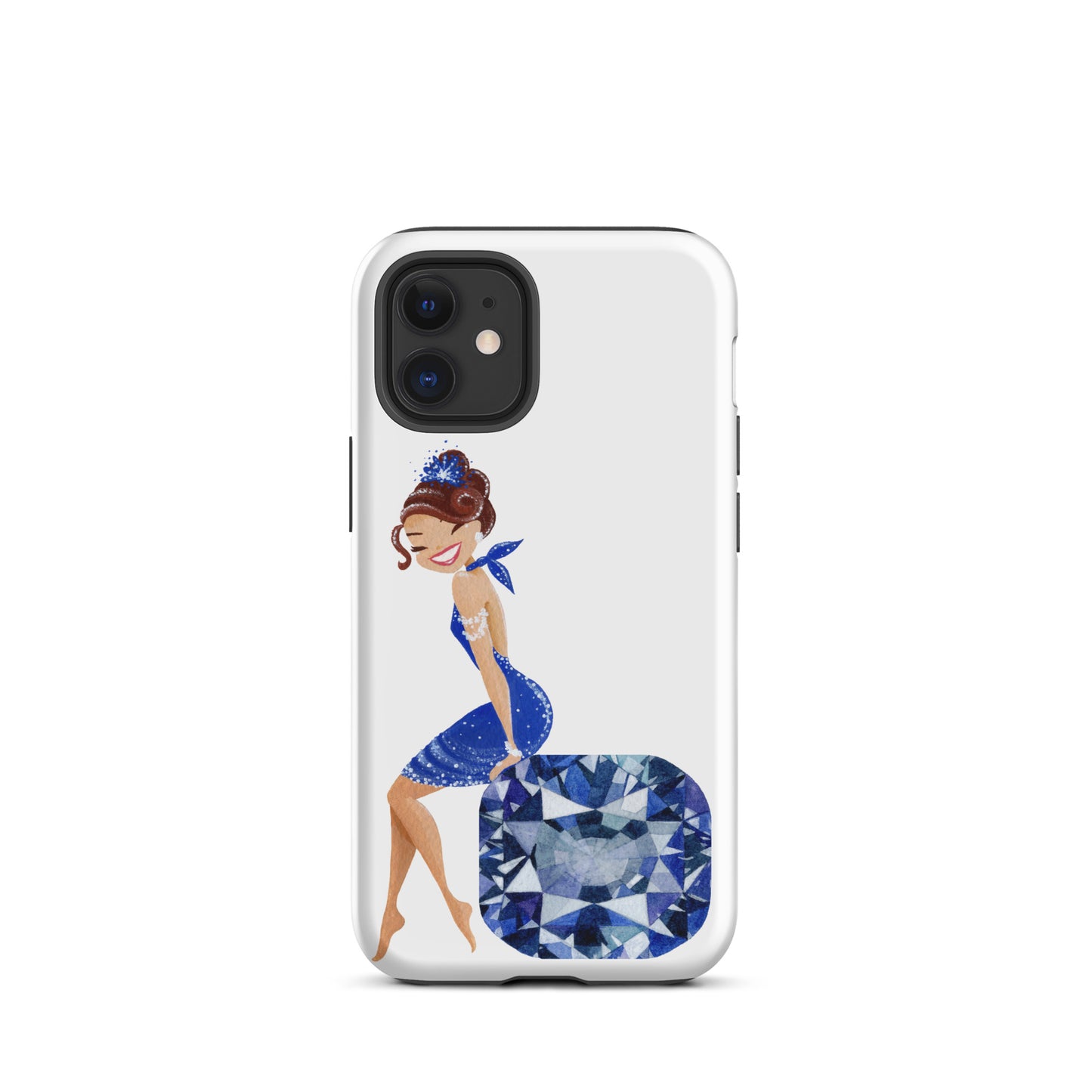 December Birthstone Tanzanite Tough iPhone case (December Birthstone Aquamarine Tough iPhone case (iPhone 11 - iPhone 14 Pro Max)