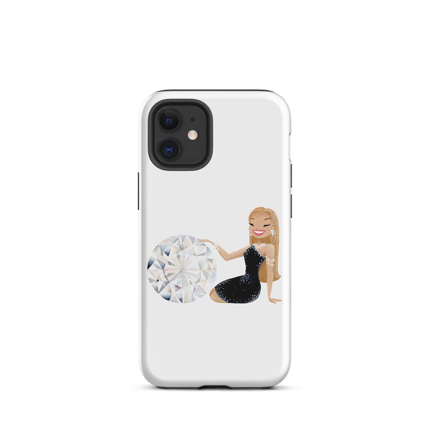 April Birthstone Diamond Tough iPhone case (iPhone 11 - iPhone 14 Pro Max)