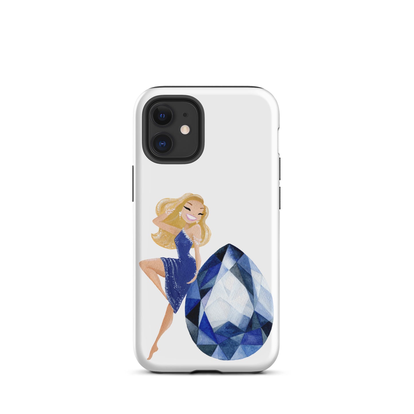 September Birthstone Sapphire Tough iPhone case (iPhone 11 - iPhone 14 Pro Max)