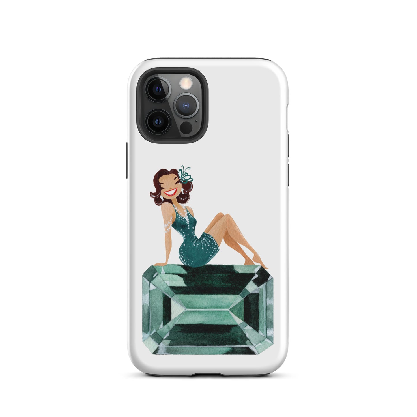 May Birthstone Emerald Tough iPhone case (iPhone 11 - iPhone 14 Pro Max)