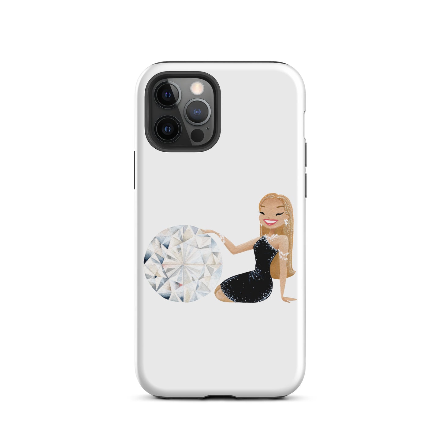 April Birthstone Diamond Tough iPhone case (iPhone 11 - iPhone 14 Pro Max)