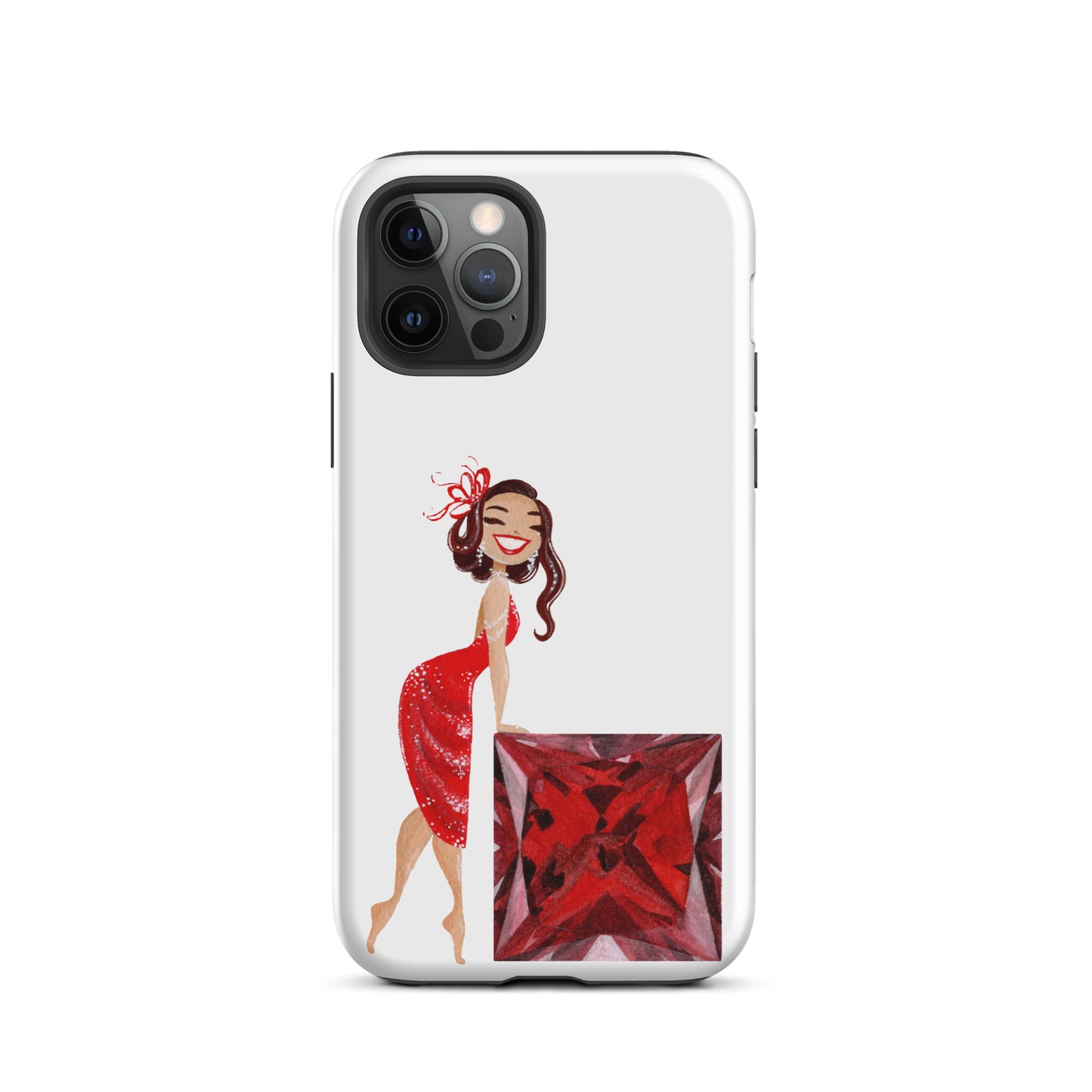 July Birthstone Ruby Tough iPhone case (iPhone 11 - iPhone 14 Pro Max)