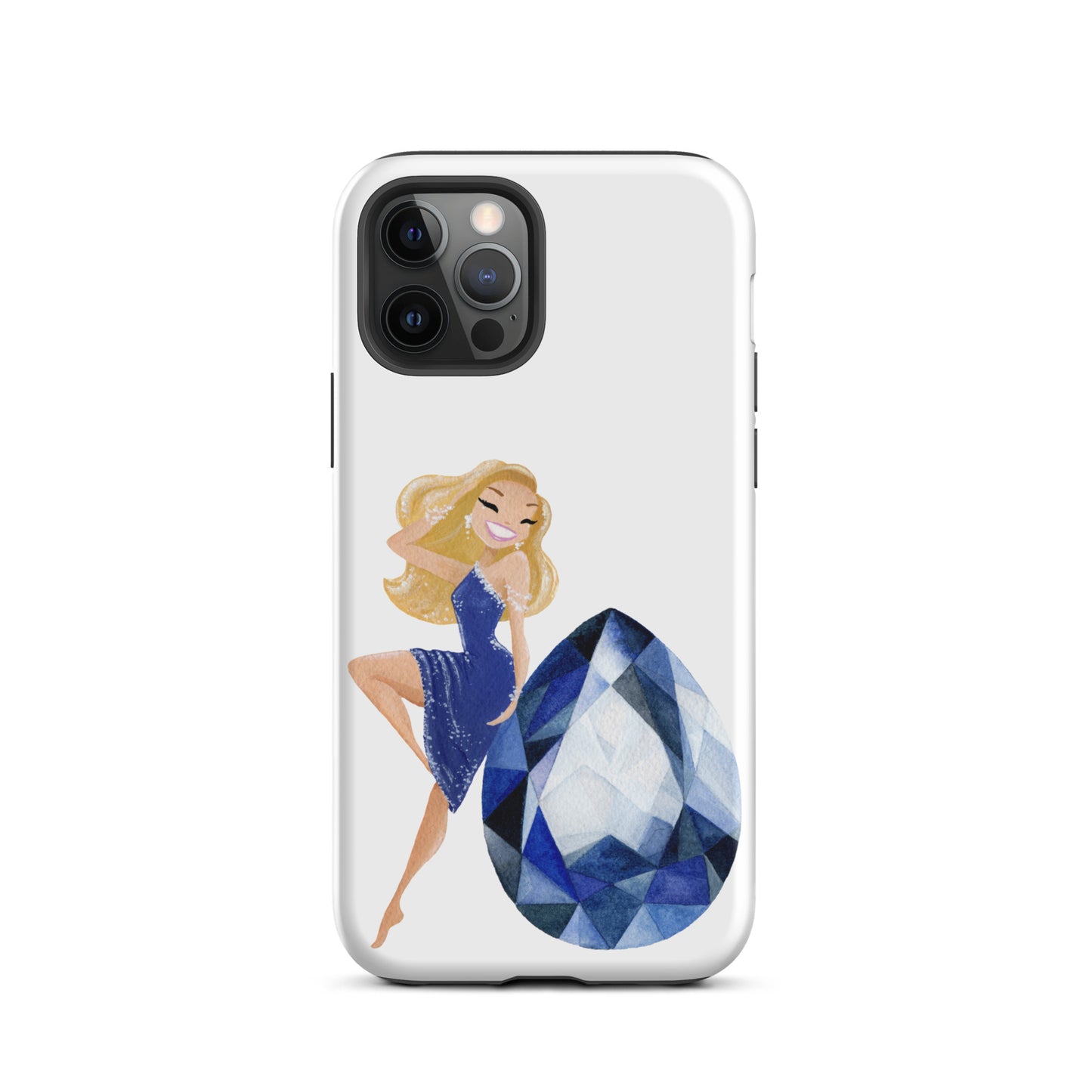 September Birthstone Sapphire Tough iPhone case (iPhone 11 - iPhone 14 Pro Max)