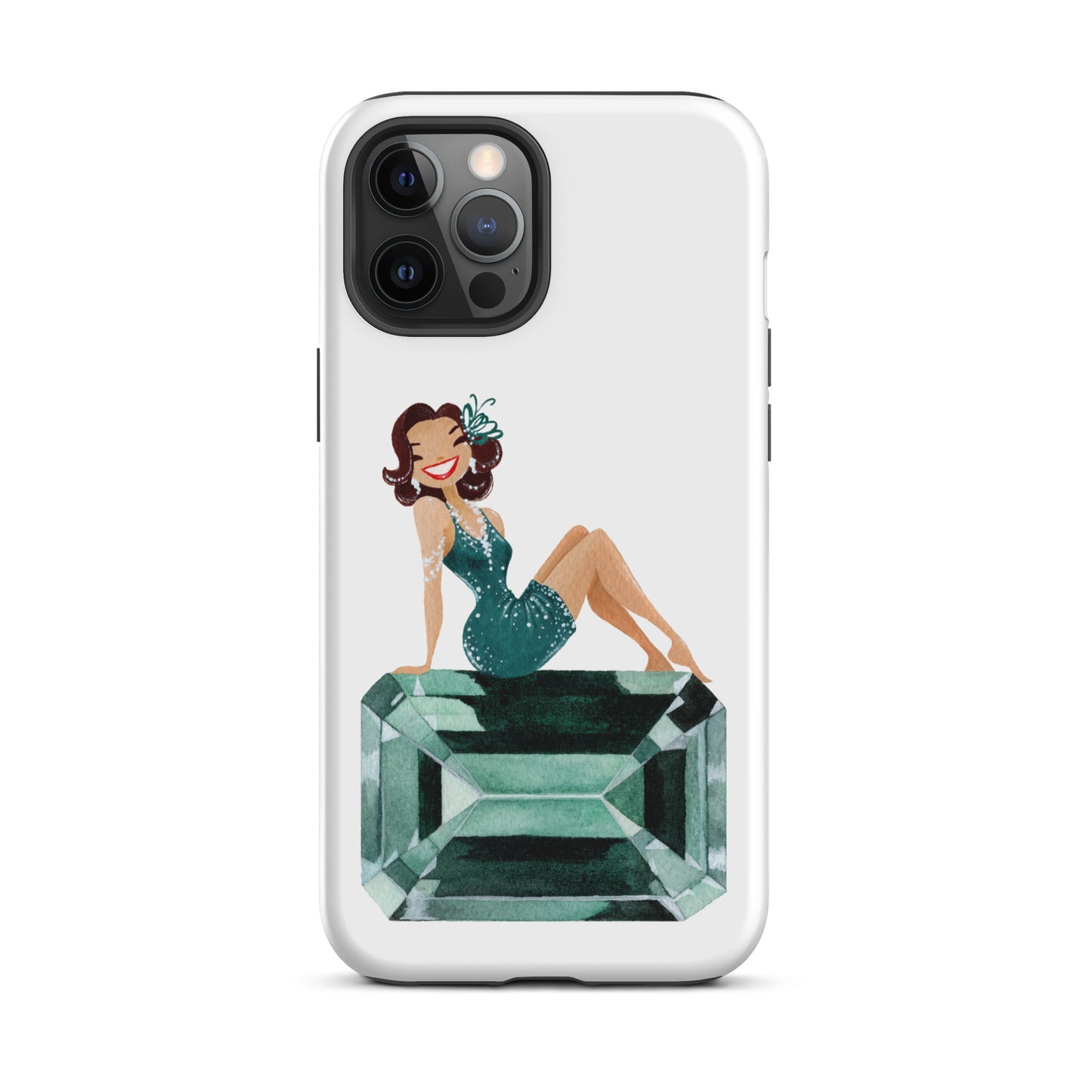 May Birthstone Emerald Tough iPhone case (iPhone 11 - iPhone 14 Pro Max)