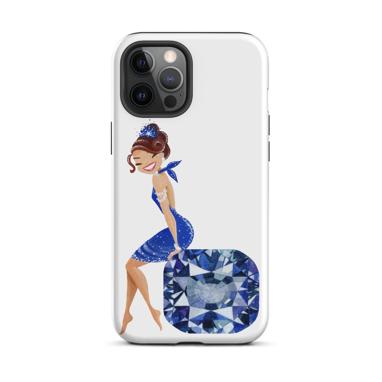 December Birthstone Tanzanite Tough iPhone case (December Birthstone Aquamarine Tough iPhone case (iPhone 11 - iPhone 14 Pro Max)