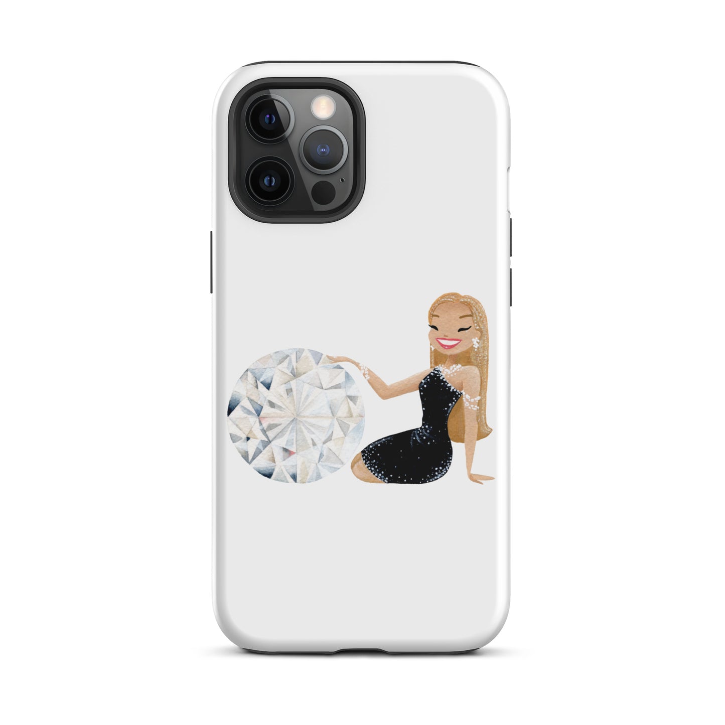 April Birthstone Diamond Tough iPhone case (iPhone 11 - iPhone 14 Pro Max)