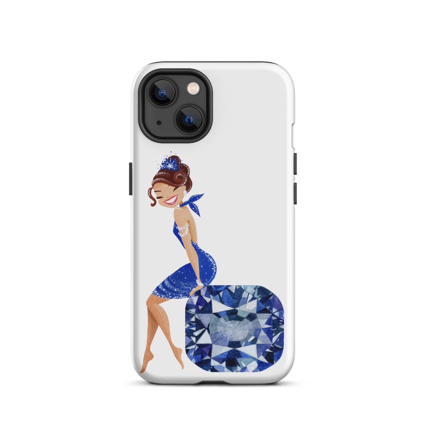 December Birthstone Tanzanite Tough iPhone case (December Birthstone Aquamarine Tough iPhone case (iPhone 11 - iPhone 14 Pro Max)