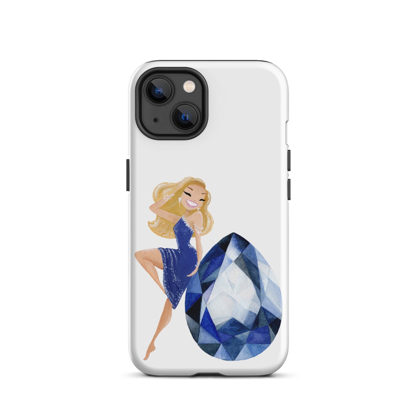 September Birthstone Sapphire Tough iPhone case (iPhone 11 - iPhone 14 Pro Max)