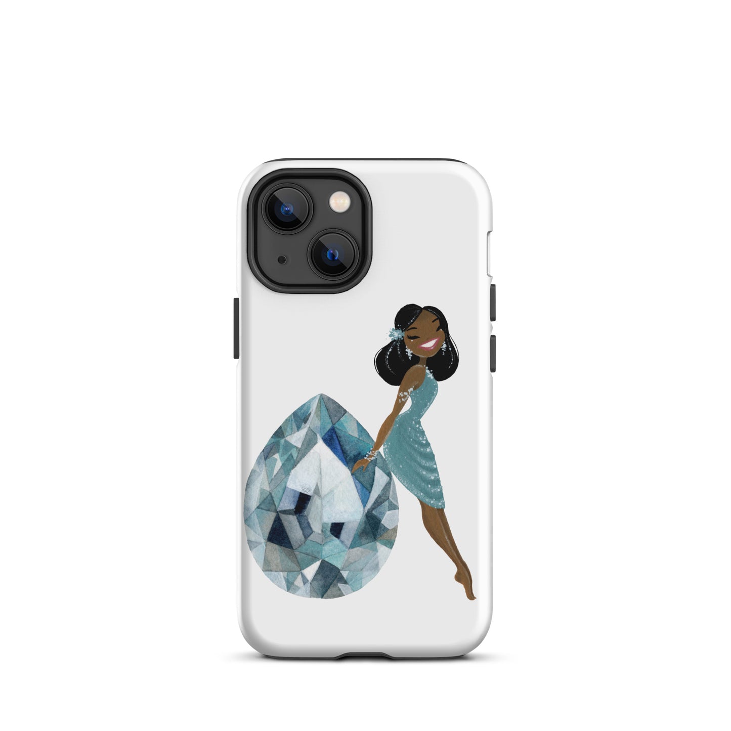 March Birthstone Aquamarine Tough iPhone case (iPhone 11 - iPhone 14 Pro Max)