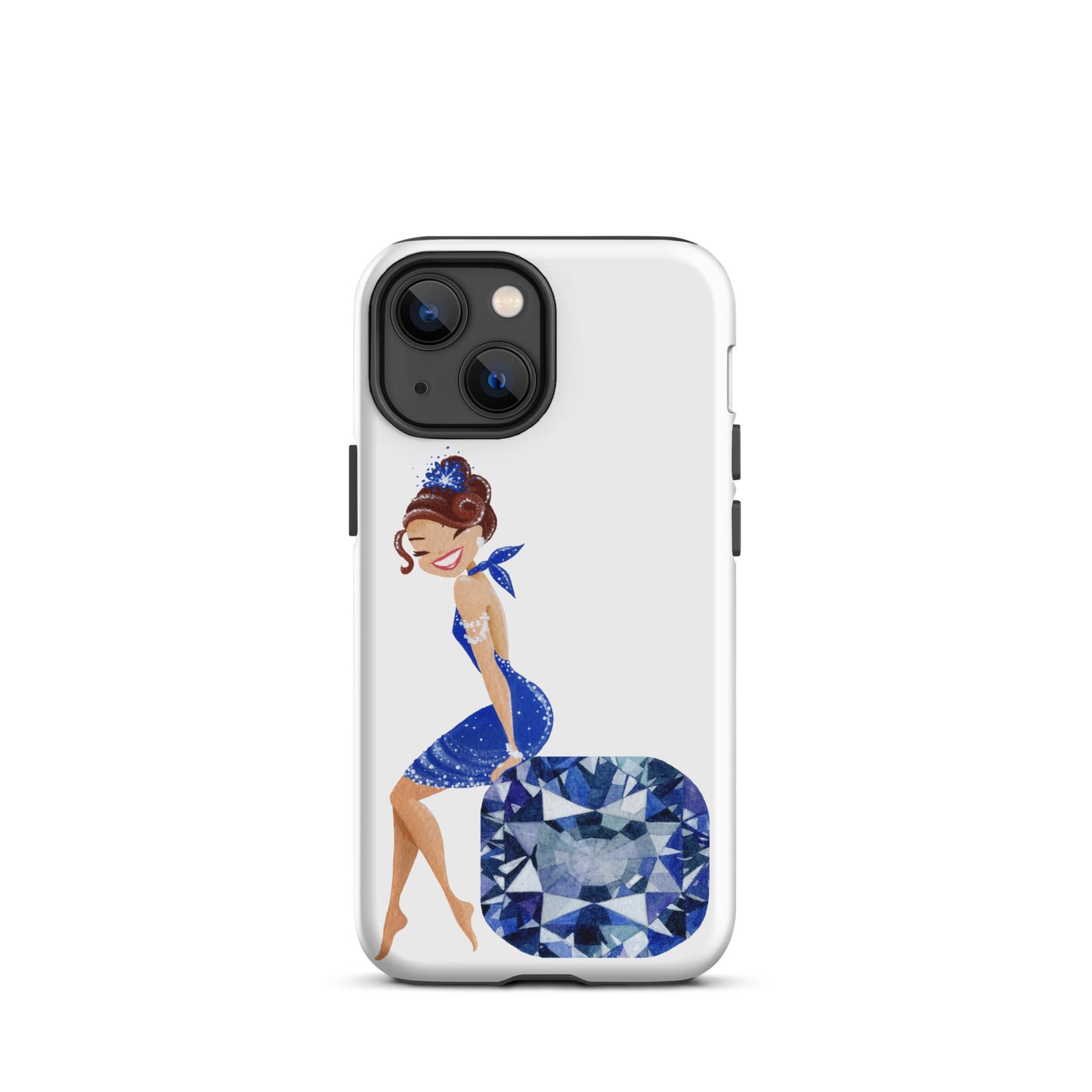 December Birthstone Tanzanite Tough iPhone case (December Birthstone Aquamarine Tough iPhone case (iPhone 11 - iPhone 14 Pro Max)