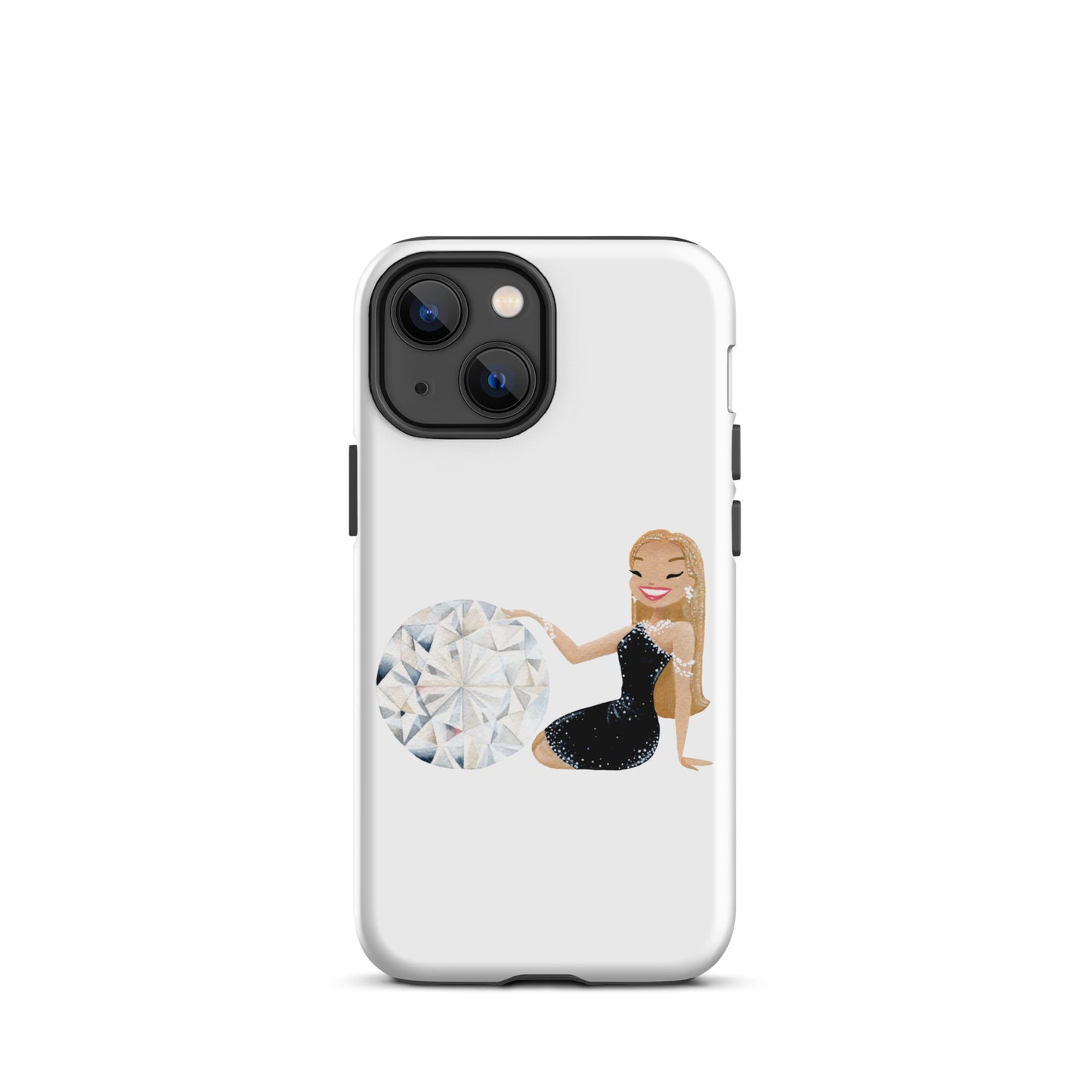 April Birthstone Diamond Tough iPhone case (iPhone 11 - iPhone 14 Pro Max)