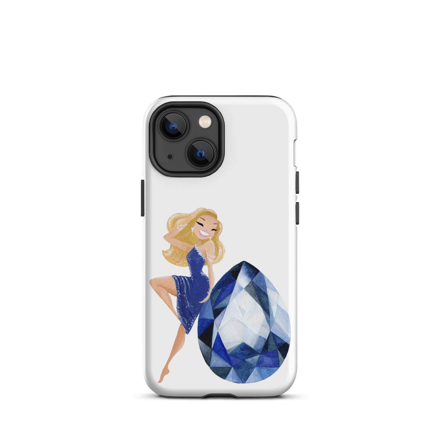 September Birthstone Sapphire Tough iPhone case (iPhone 11 - iPhone 14 Pro Max)