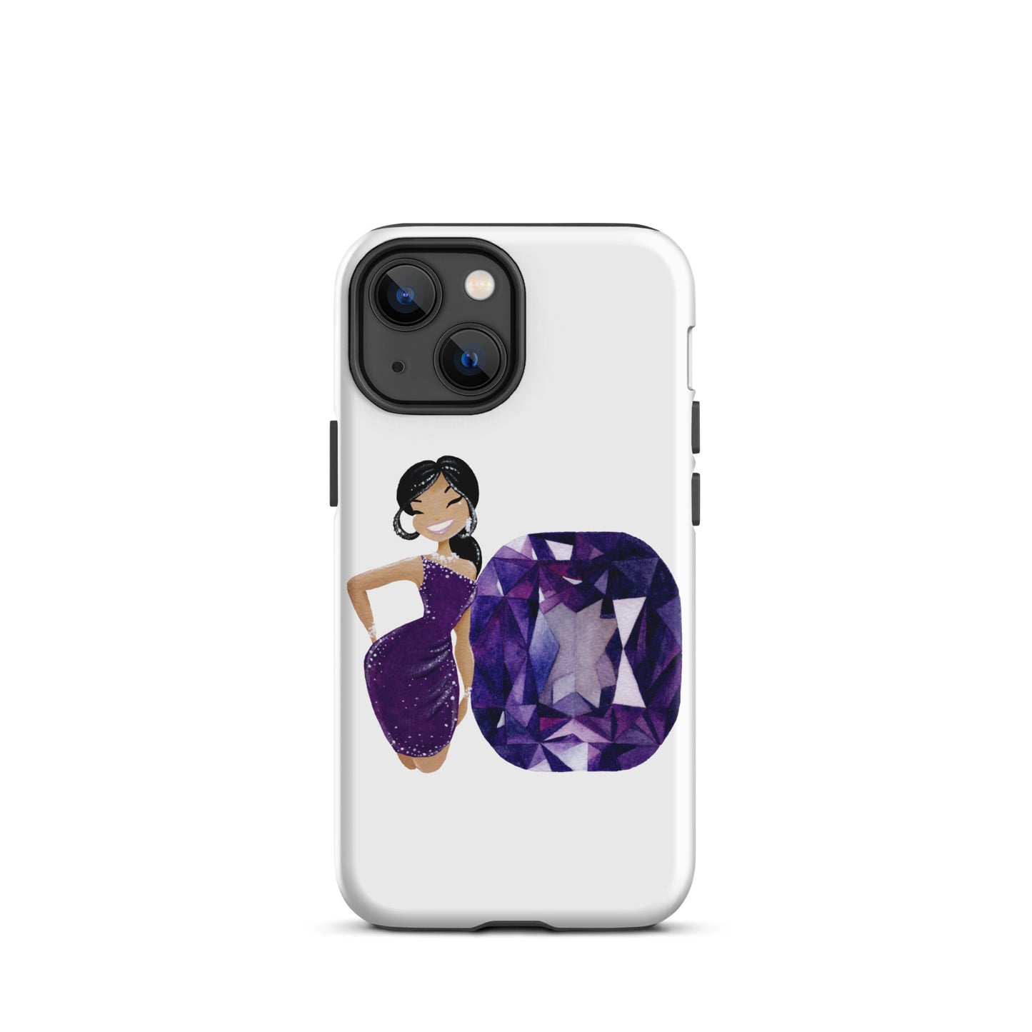 February Birthstone Amethyst Tough iPhone case (iPhone 11 - iPhone 14 Pro Max)