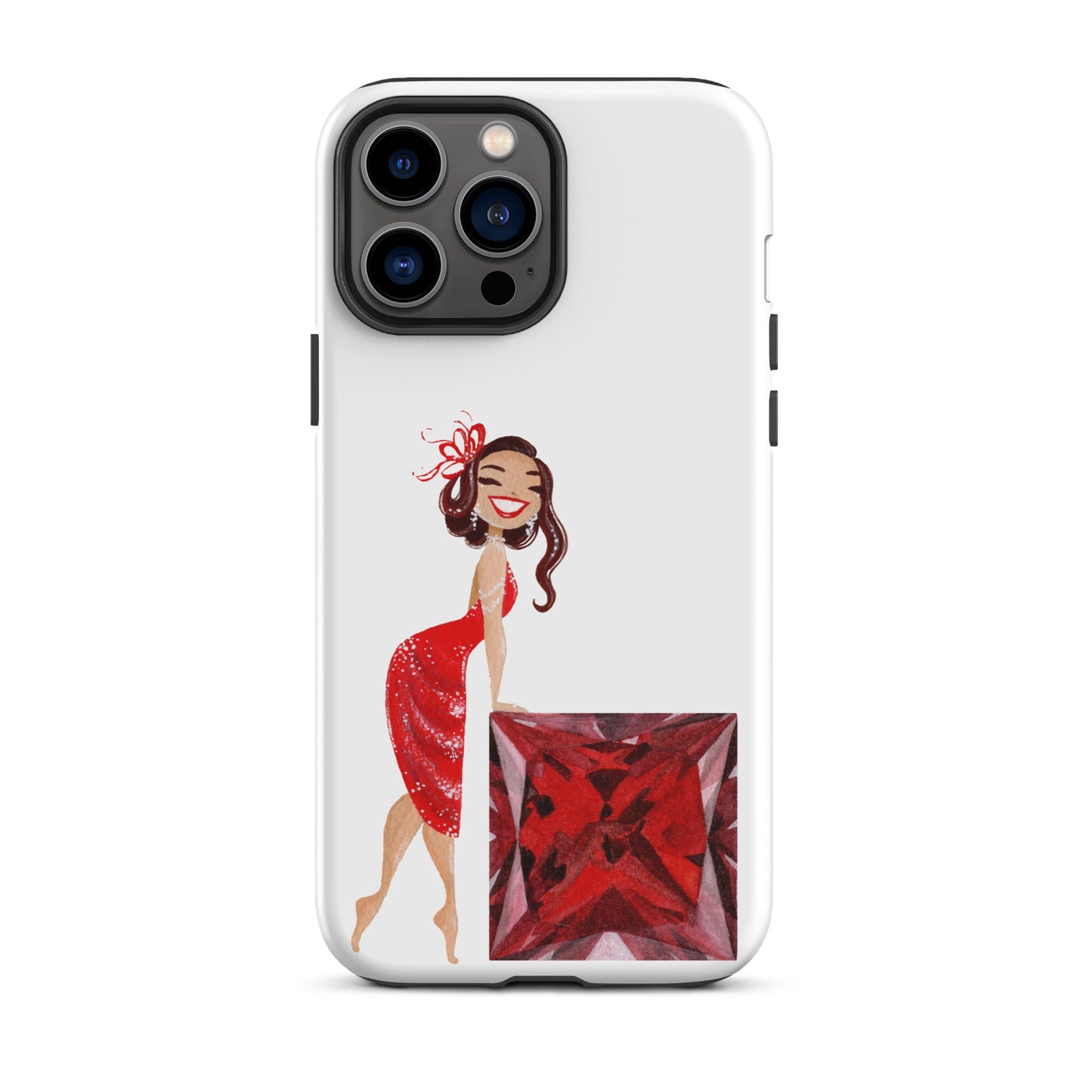 July Birthstone Ruby Tough iPhone case (iPhone 11 - iPhone 14 Pro Max)