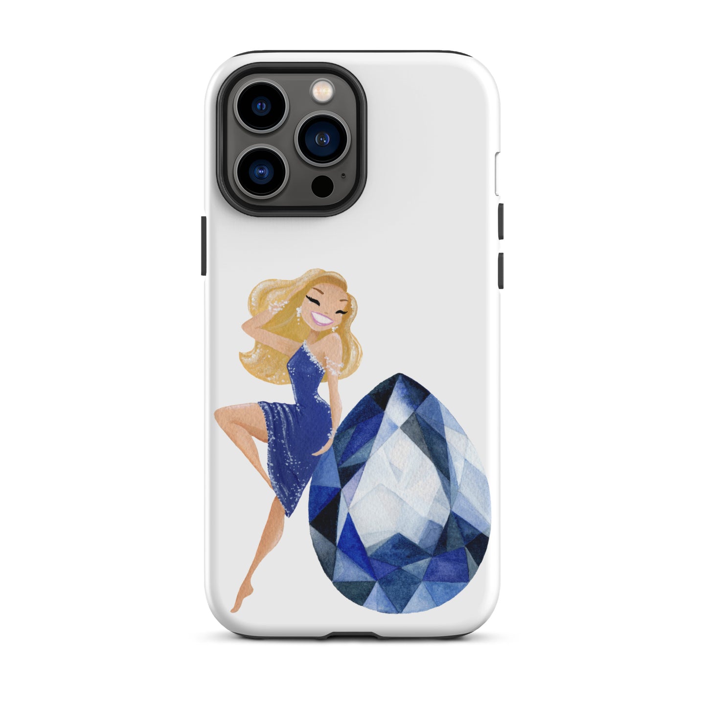 September Birthstone Sapphire Tough iPhone case (iPhone 11 - iPhone 14 Pro Max)