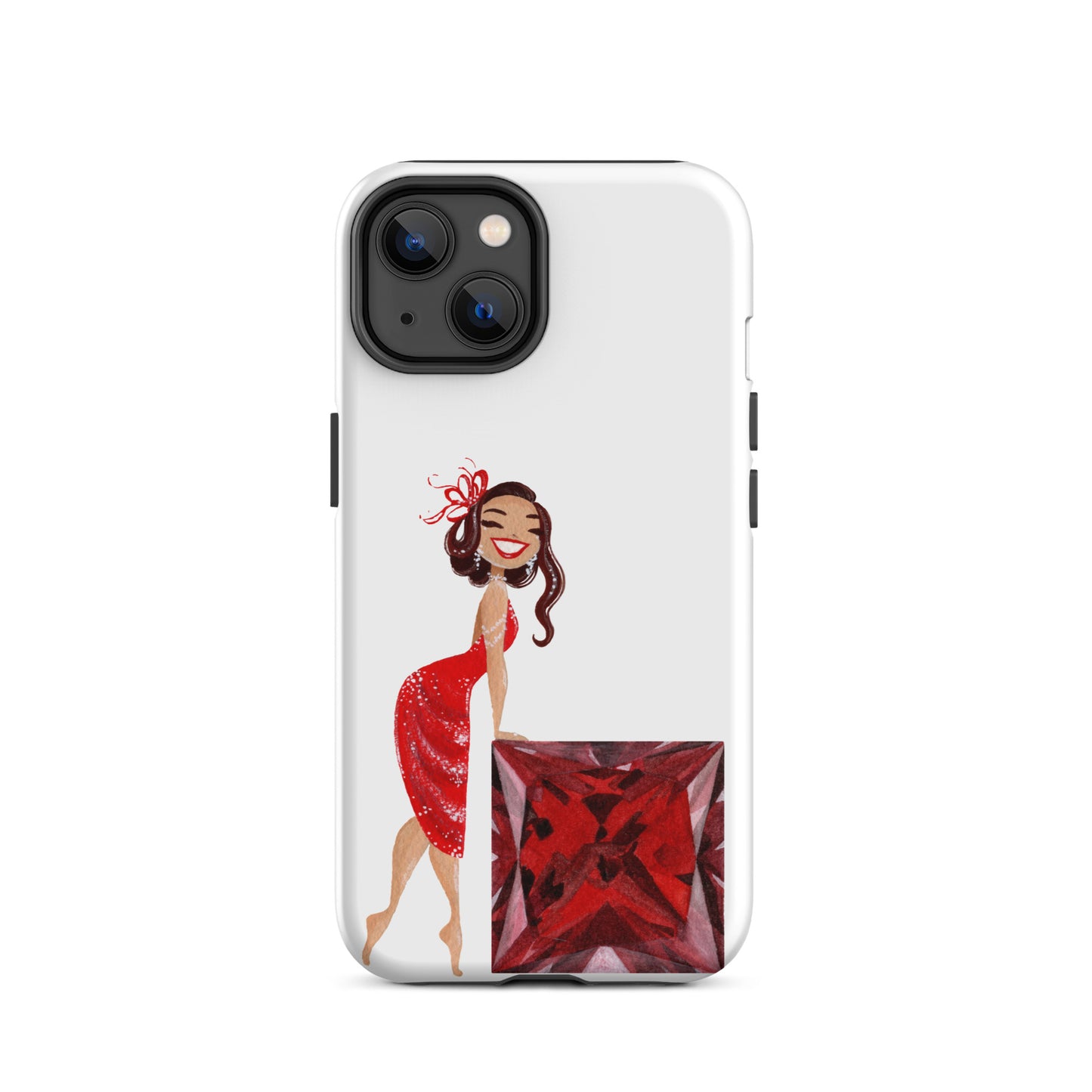 July Birthstone Ruby Tough iPhone case (iPhone 11 - iPhone 14 Pro Max)