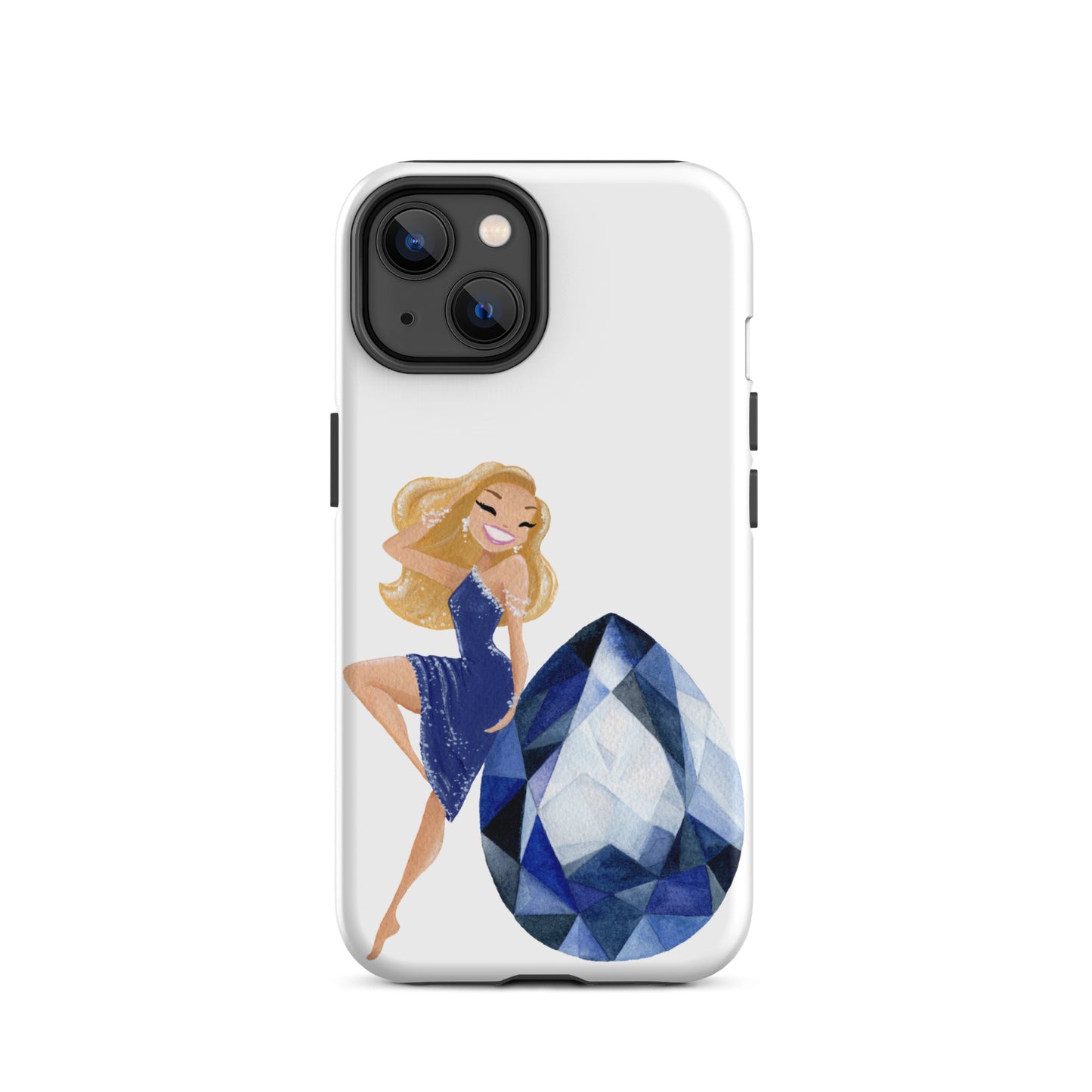 September Birthstone Sapphire Tough iPhone case (iPhone 11 - iPhone 14 Pro Max)