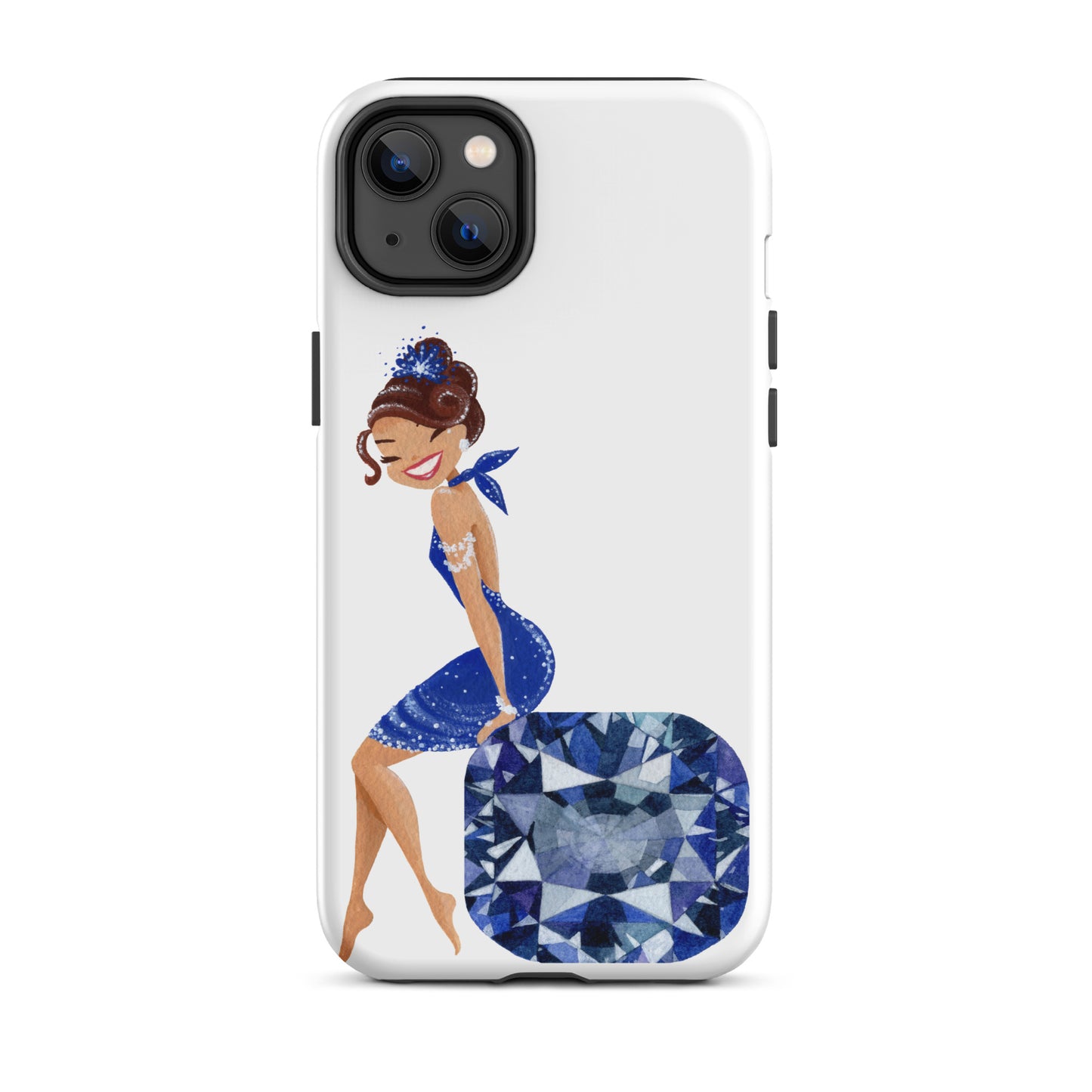 December Birthstone Tanzanite Tough iPhone case (December Birthstone Aquamarine Tough iPhone case (iPhone 11 - iPhone 14 Pro Max)