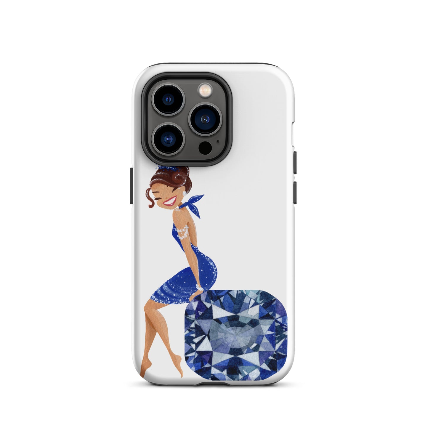 December Birthstone Tanzanite Tough iPhone case (December Birthstone Aquamarine Tough iPhone case (iPhone 11 - iPhone 14 Pro Max)