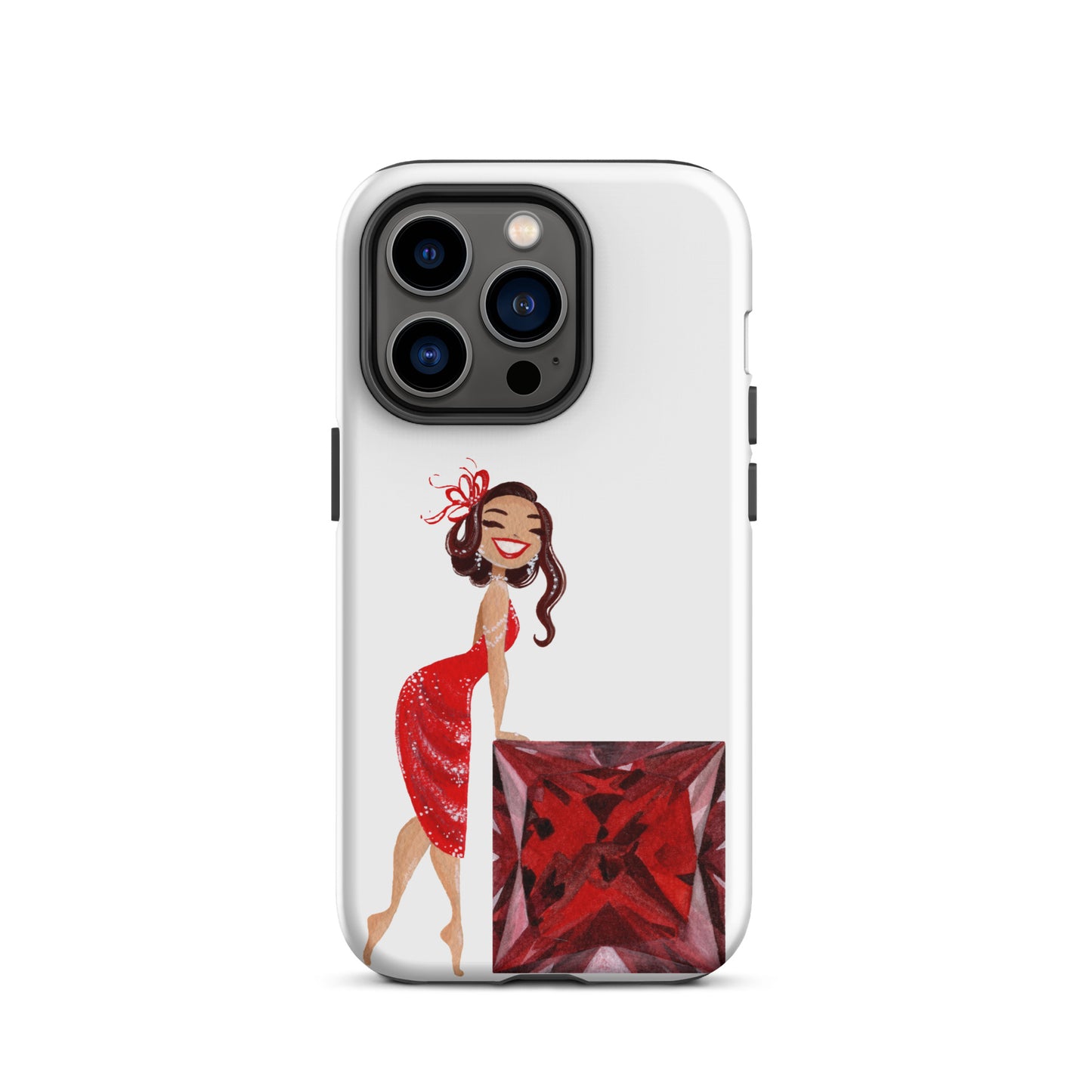 July Birthstone Ruby Tough iPhone case (iPhone 11 - iPhone 14 Pro Max)