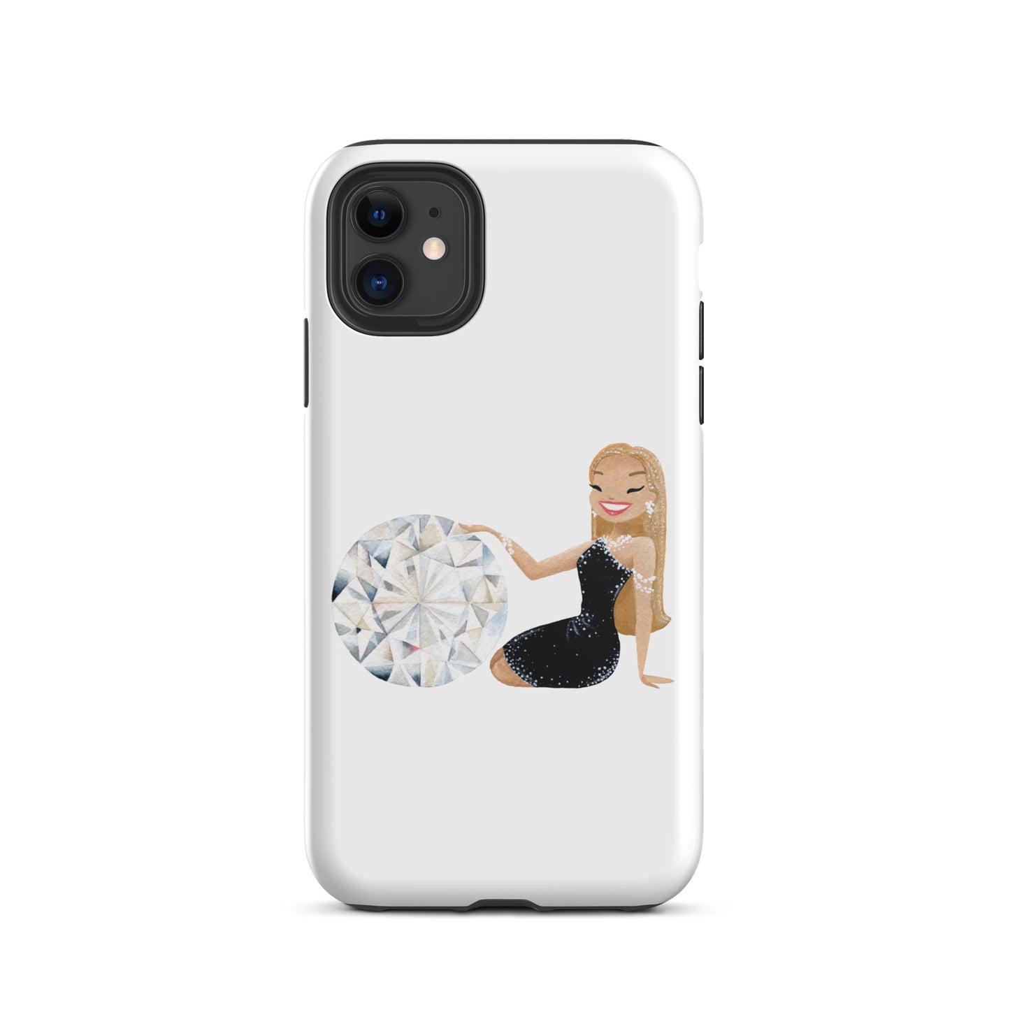 April Birthstone Diamond Tough iPhone case (iPhone 11 - iPhone 14 Pro Max)