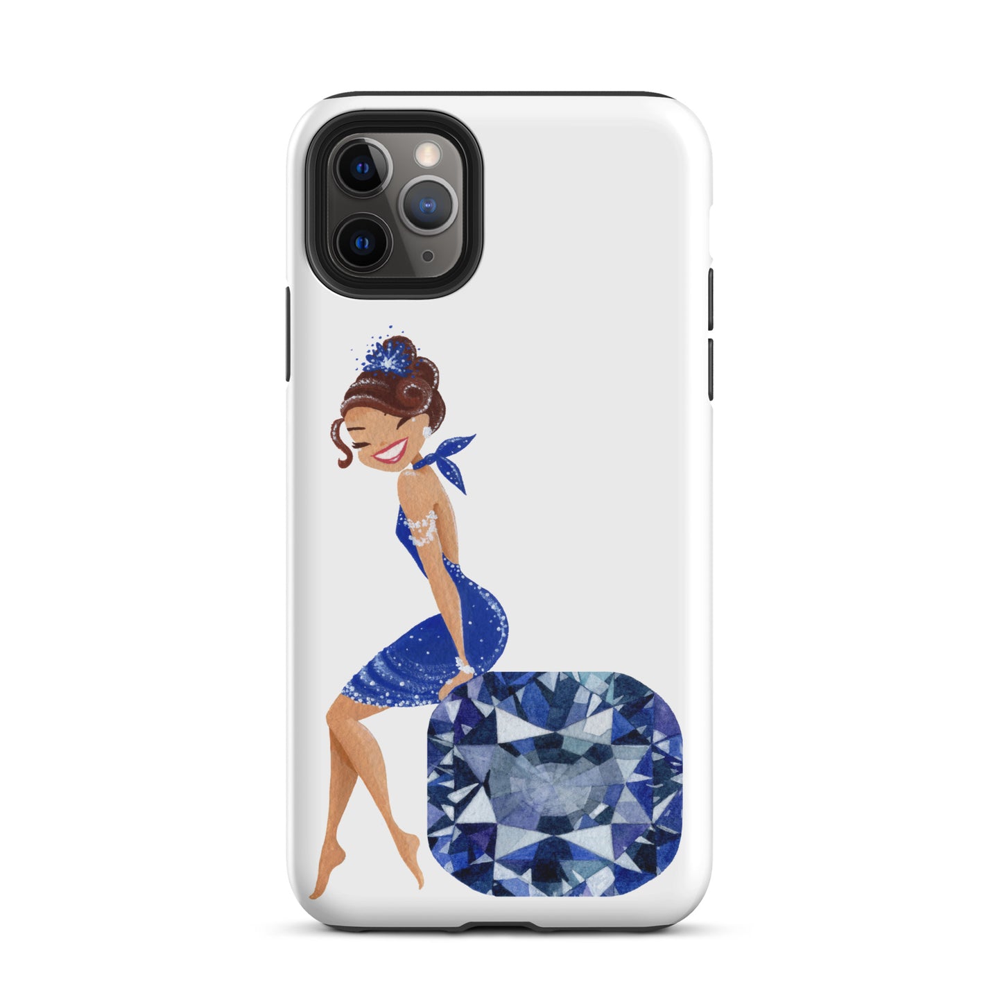 December Birthstone Tanzanite Tough iPhone case (December Birthstone Aquamarine Tough iPhone case (iPhone 11 - iPhone 14 Pro Max)